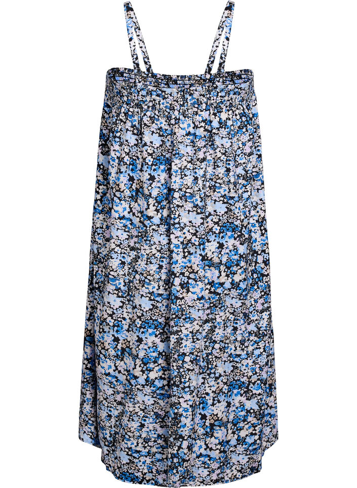 Midi slip jurk van viscose, Zwart, Packshot image number 1