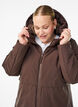 Winterjas met verstelbare taille, Bruin, Model image number 2