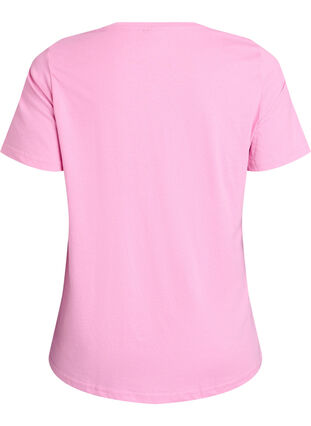 ZizziFLASH - T-shirt met motief, Begonia Pink Live, Packshot image number 1