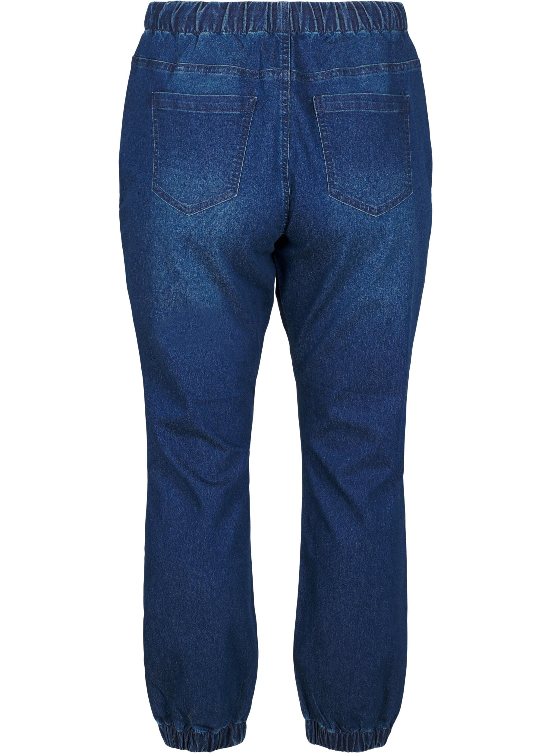 ZizziDenim joggers met zakken, Blauw, Packshot image number 1