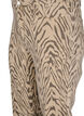 Straight-fit jeans met zebraprint, Bruin, Packshot image number 2