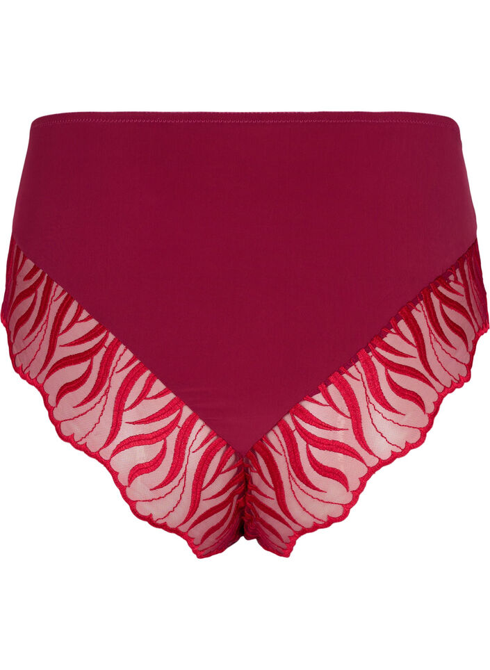 Tai slip met borduursel en normale taille, Rhododendron, Packshot