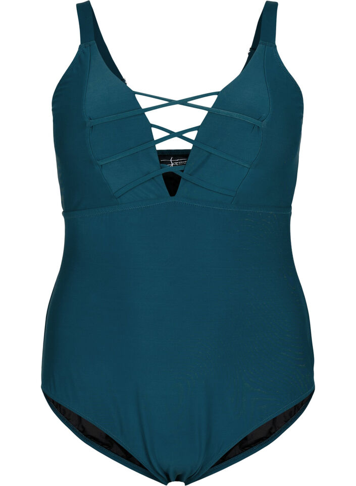 Badpak met koorddetails, Dark Sea, Packshot image number 0