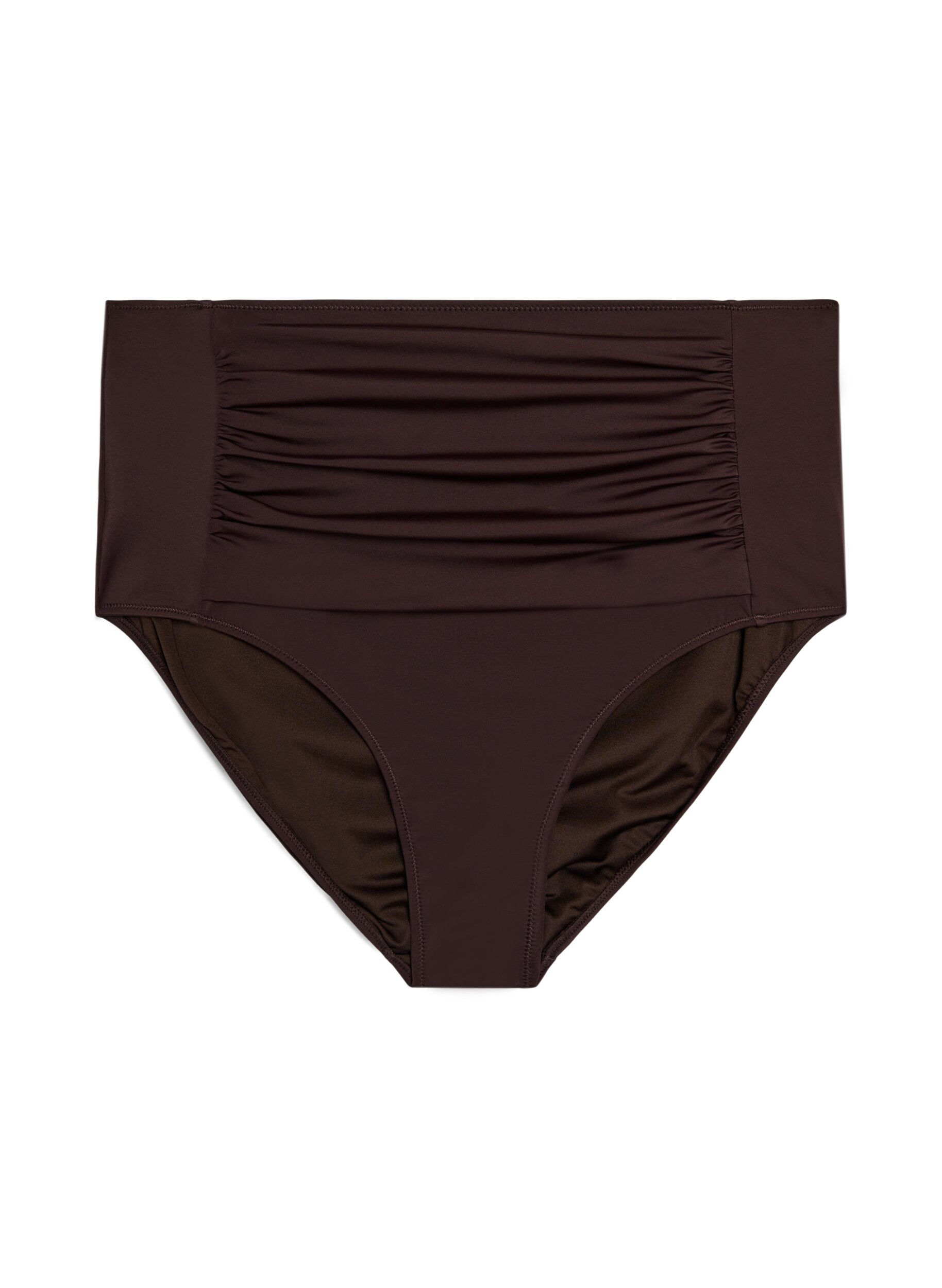 ZizziBikinibroekje met high waist, Bruin, Packshot image number 0