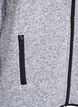 Vest van jersey met hoge kraag en ritssluiting, Grijs, Packshot image number 3
