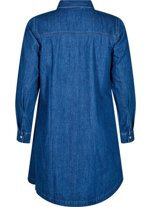 ZizziDenim jurk met knopen, Blue Denim, Packshot image number 1
