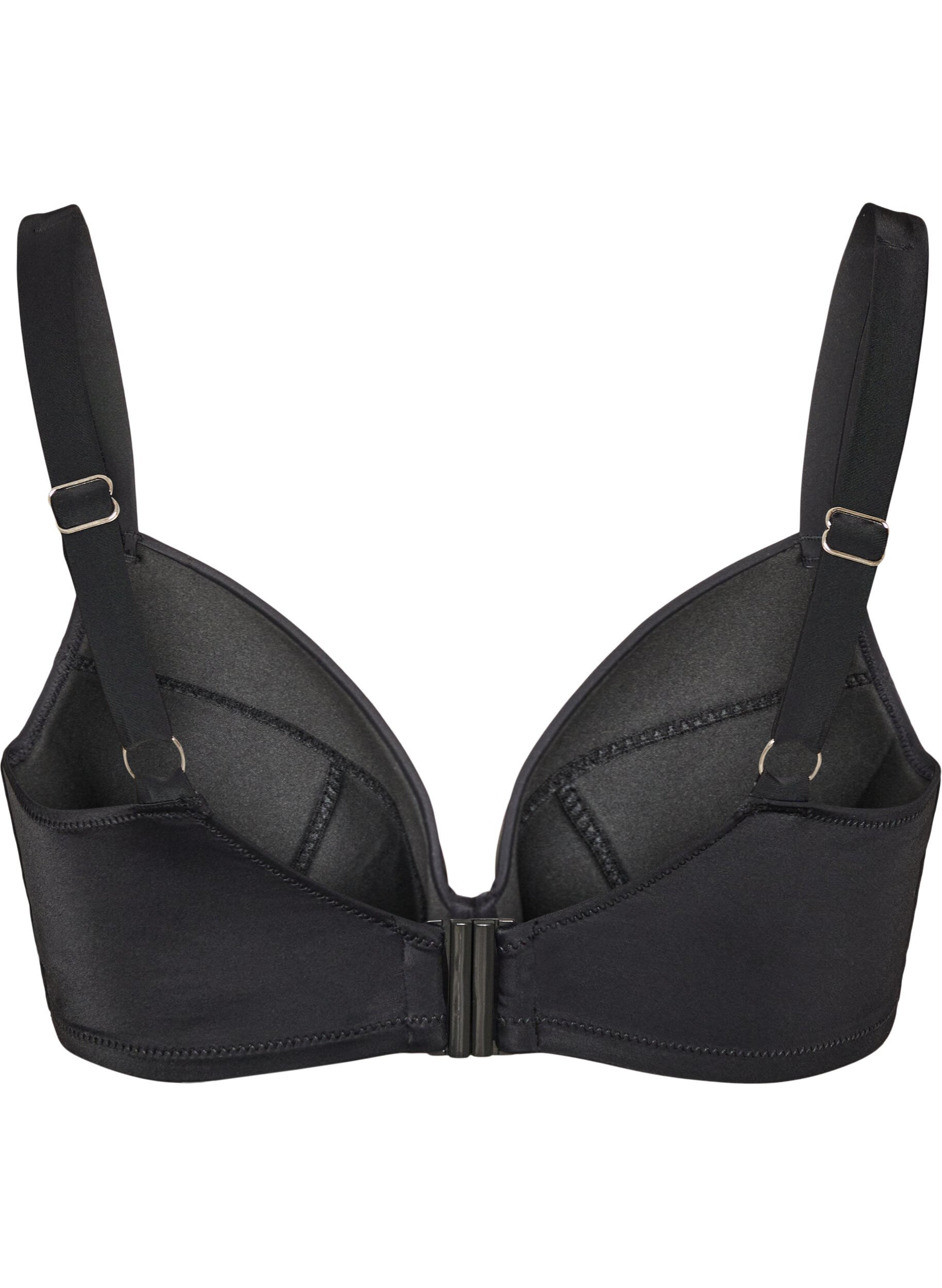 ZizziBeugel bikini top met hoge ondersteuning, Zwart, Packshot image number 1