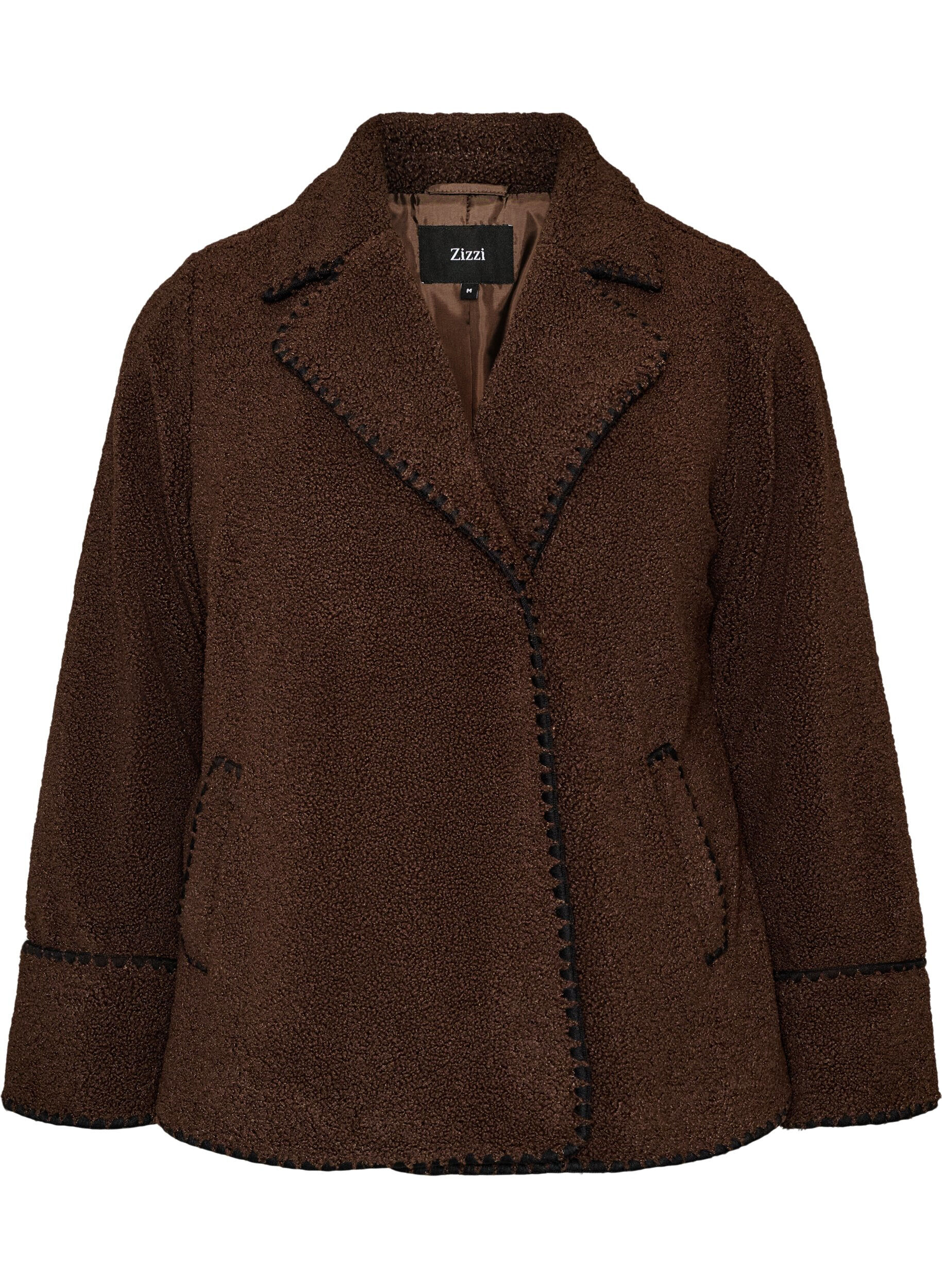 Teddy jas met contrast details