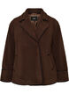 Teddy jas met contrast details, Bruin, Packshot image number 0