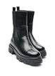 Chelsea boot met een chunky zool en geribde panelen, Zwart, Packshot image number 1