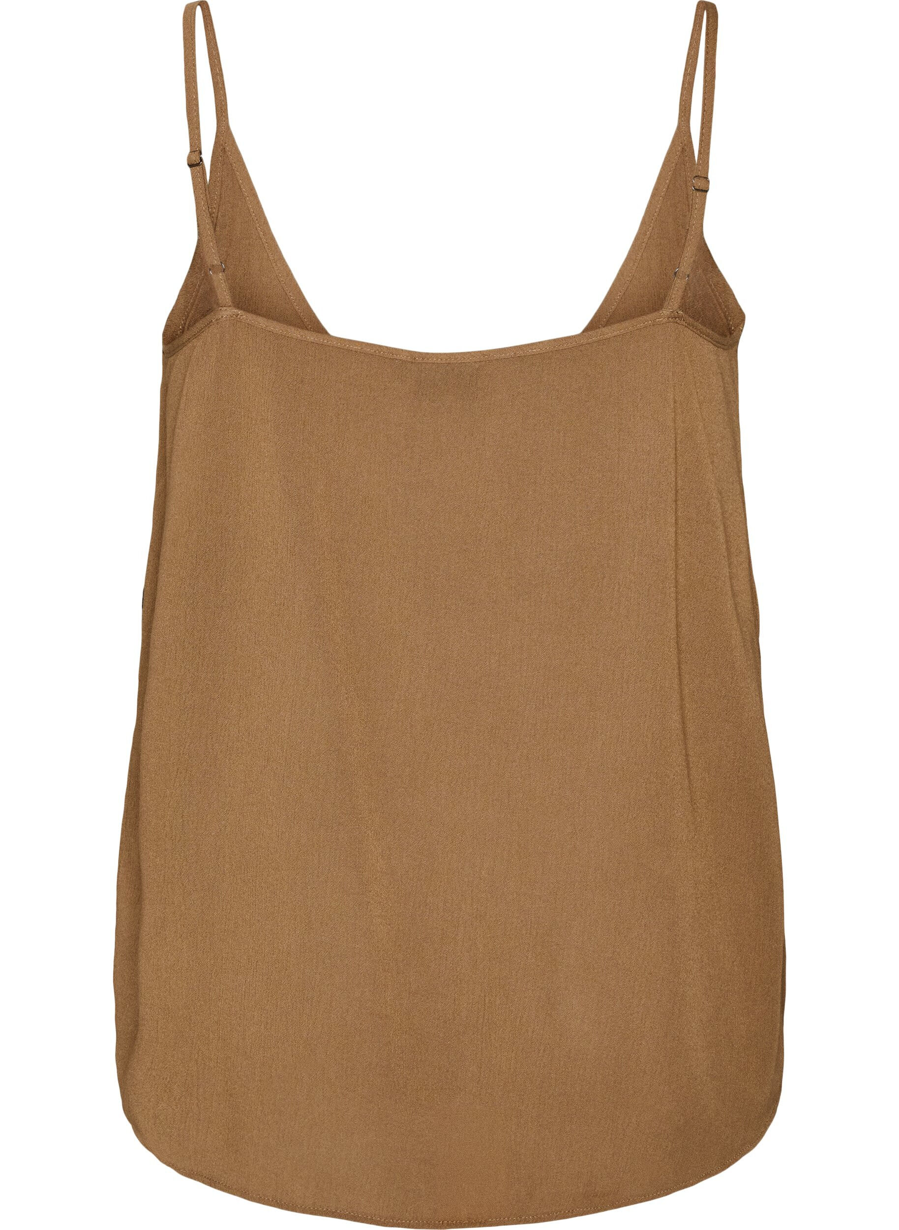 ZizziStrap top in viscose, Bruin, Packshot image number 1