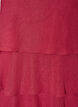 Gelaagde jurk met ruches en spaghettibandjes, Rood, Packshot image number 2