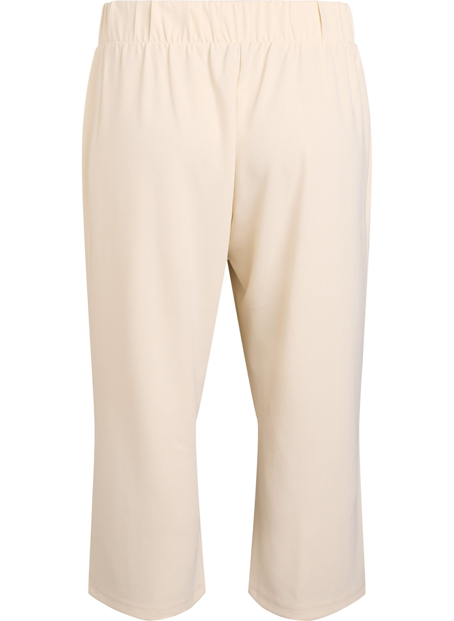 Zizzi7/8 broek met losse pasvorm, Beige, Packshot image number 1