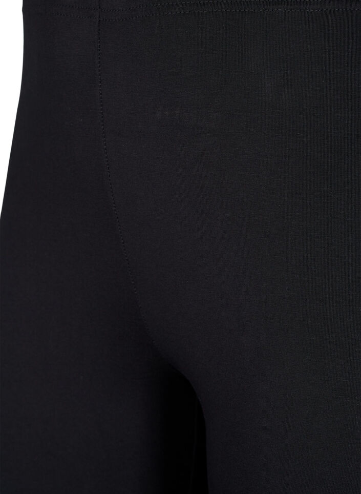 2-pack katoenen leggings, Zwart, Packshot image number 2