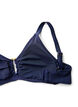 Haut de bikini textur&eacute; avec d&eacute;tail dor&eacute;, Bleu, Packshot image number 3