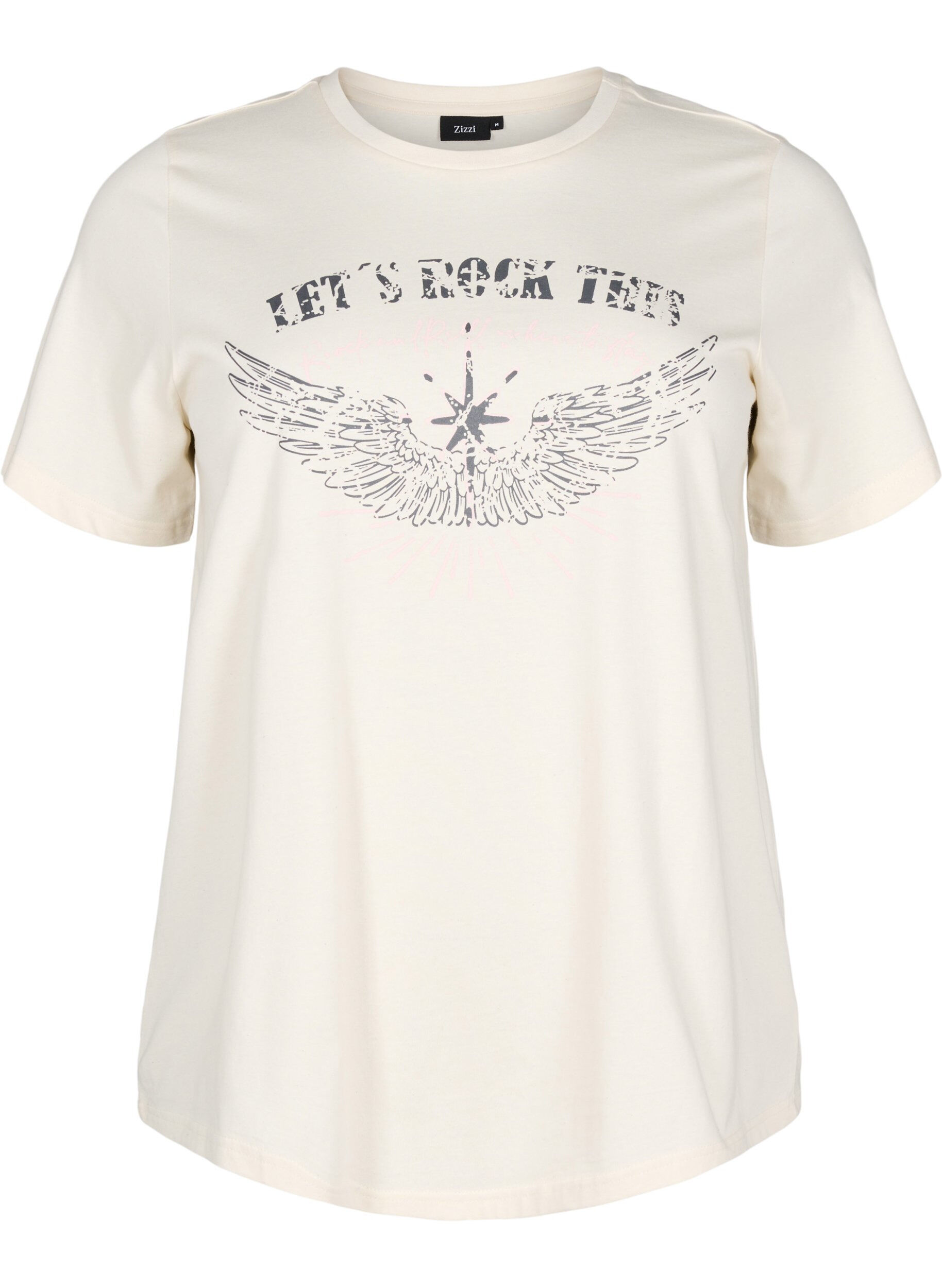 Organisch katoenen T-shirt met print op de voorkant