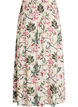 Maxi rok in viscose met smokwerk, Vanille, Packshot image number 1