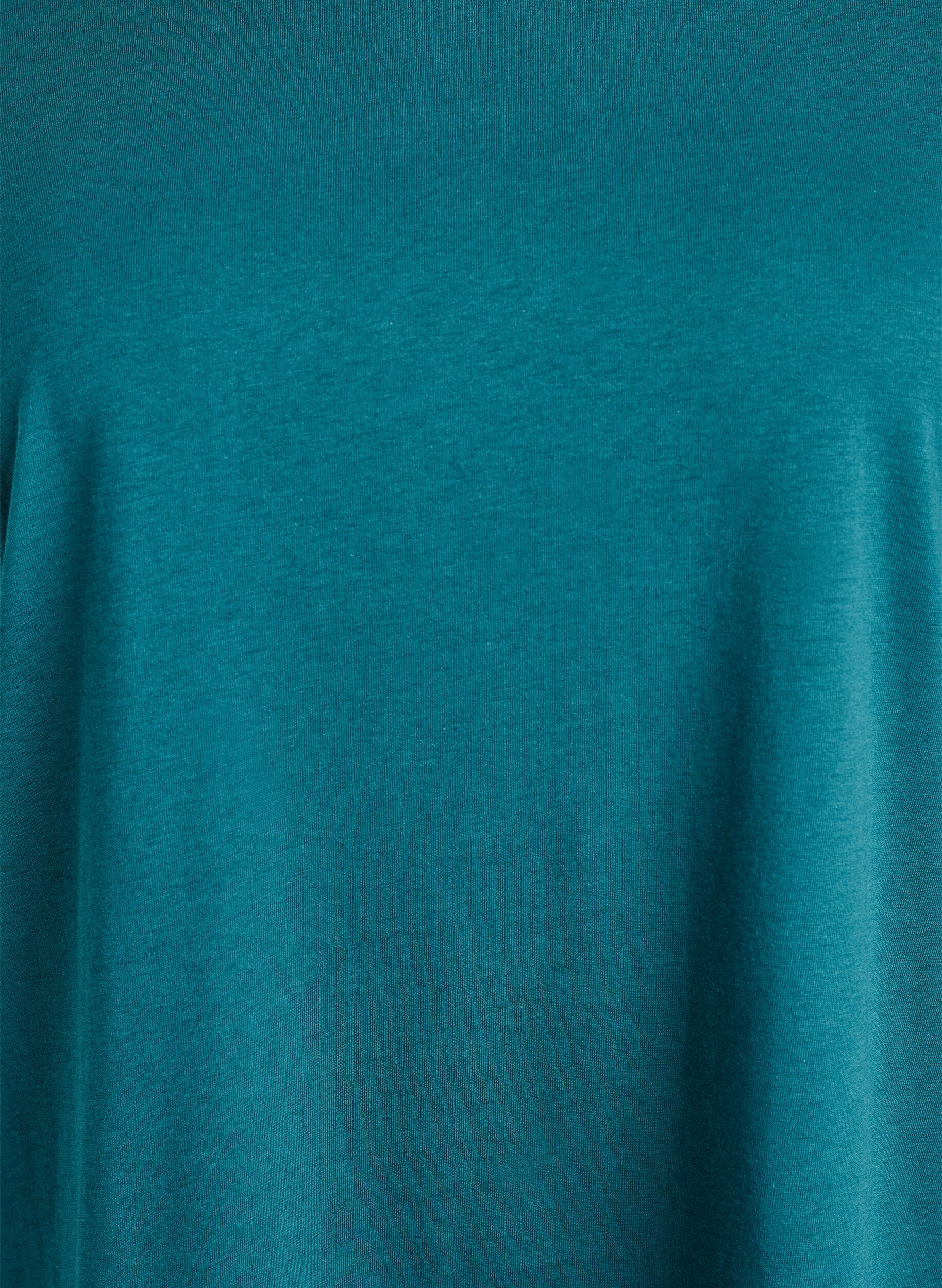 ZizziT-shirt met korte mouwen van katoenmix, Groen, Packshot image number 2