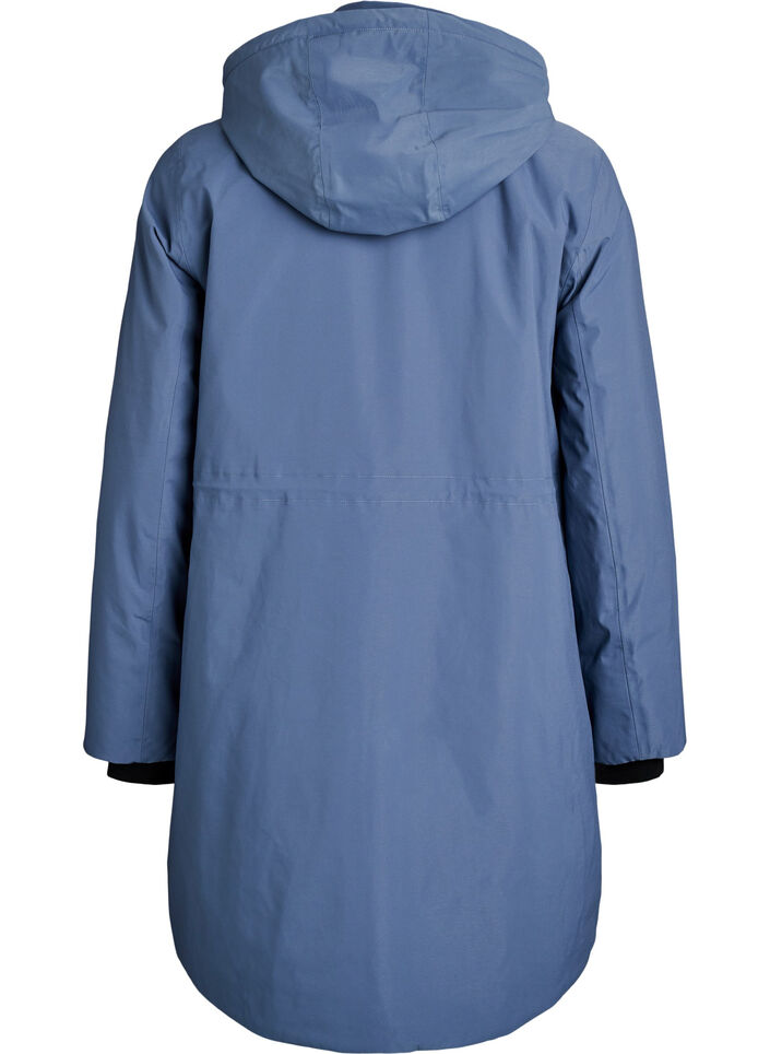 Functionele gewatteerde winterparka, Blauw, Packshot image number 1