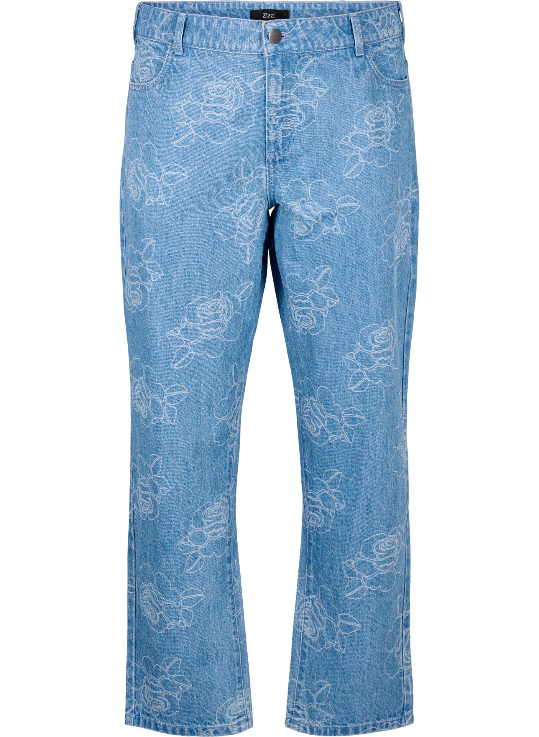Vera bloemenprint jeans