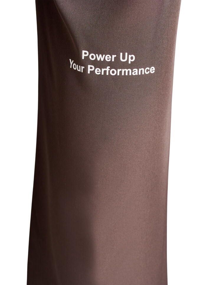 Sportieve broek met een high waist en rechte pijpen, Bruin, Packshot image number 3