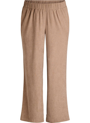 ZizziFluwelen broek met wijde pijpen, Caribou, Packshot image number 0