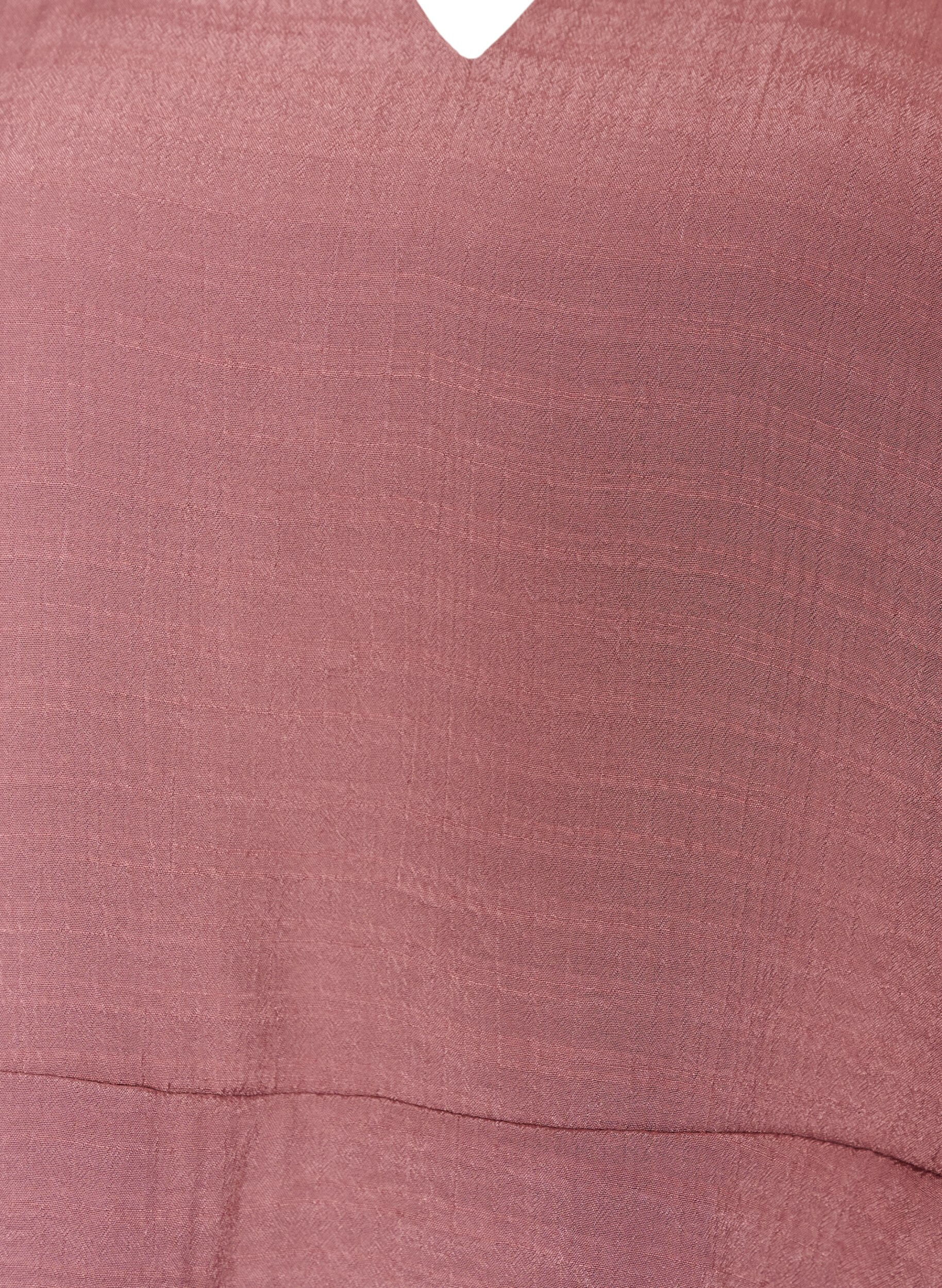 ZizziA-lijn jurk met gelaagde ruches, Roze, Packshot image number 2