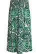 Maxi rok in viscose met smokwerk, Groen, Packshot image number 0
