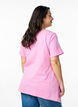 T-shirt met ronde hals en A-lijn vorm, Roze, Model image number 2