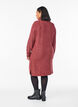 FLASH - Gebreide jurk met col, Rood, Model image number 1