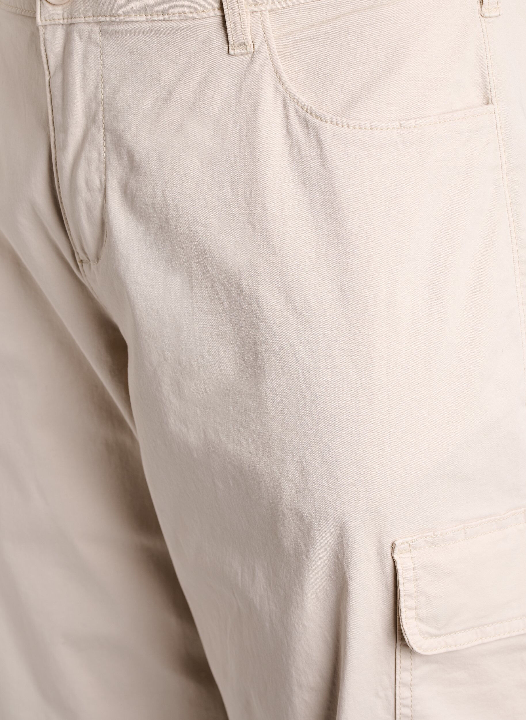 ZizziCargo knickers met hoge taille, Beige, Packshot image number 2