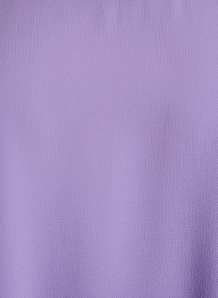 Blouse met korte mouwen en een ronde halslijn, Paars, Packshot image number 2