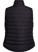 Sportief gewatteerd vest met ritssluiting en zakken, Zwart, Packshot image number 1