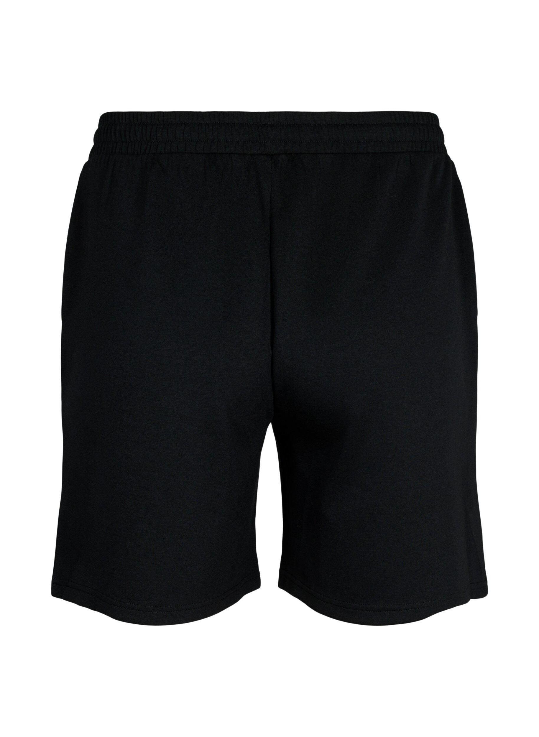 ZizziShorts van modalmix met zakken, Zwart, Packshot image number 1