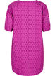 Korte jurk met geborduurd bloemenpatroon, Paars, Packshot image number 1