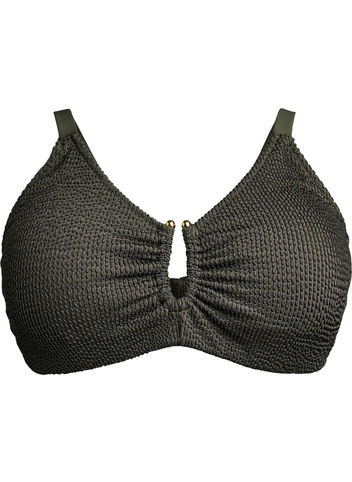 Bikinitop met textuur en een elegant detail, Climbing Ivy, Packshot
