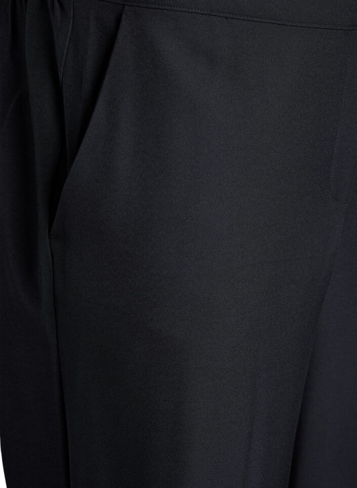 Losse broek met zakken, Zwart, Packshot image number 2
