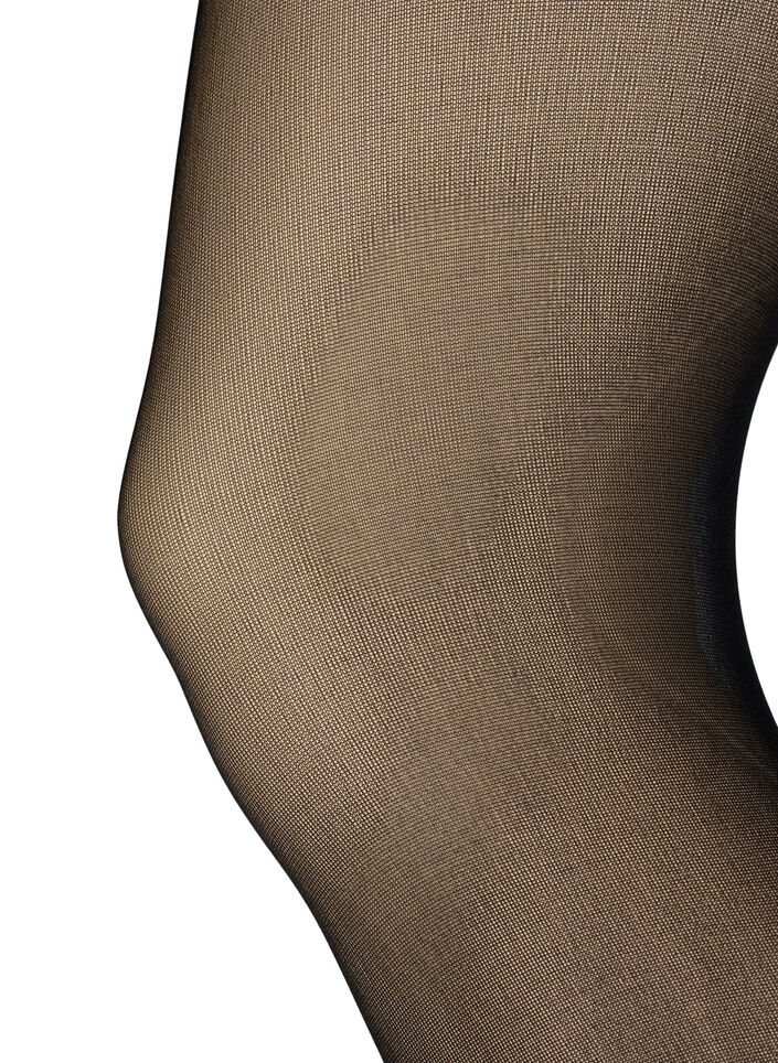 Panty 40 denier met push-up, Zwart, Packshot image number 1