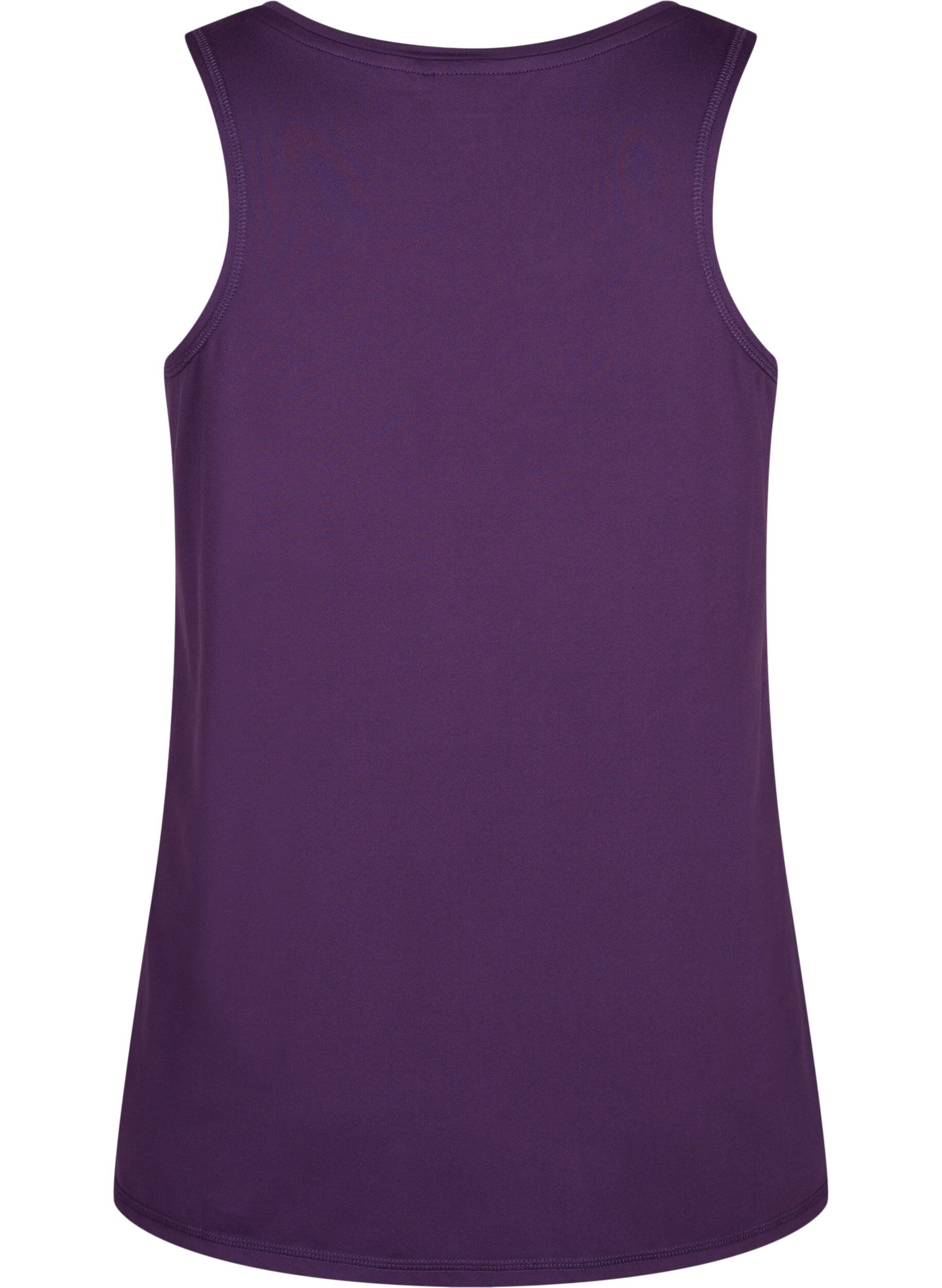 ZizziTrainingstop met ronde halslijn, Purple Pennant, Packshot image number 1