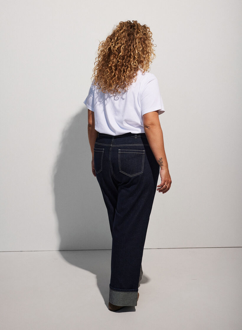 T-shirt van biologisch katoen met teddybeermotief, Wit, Model image number 2