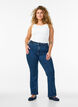 Ellen bootcut jeans met hoge taille, Blauw, Model image number 0