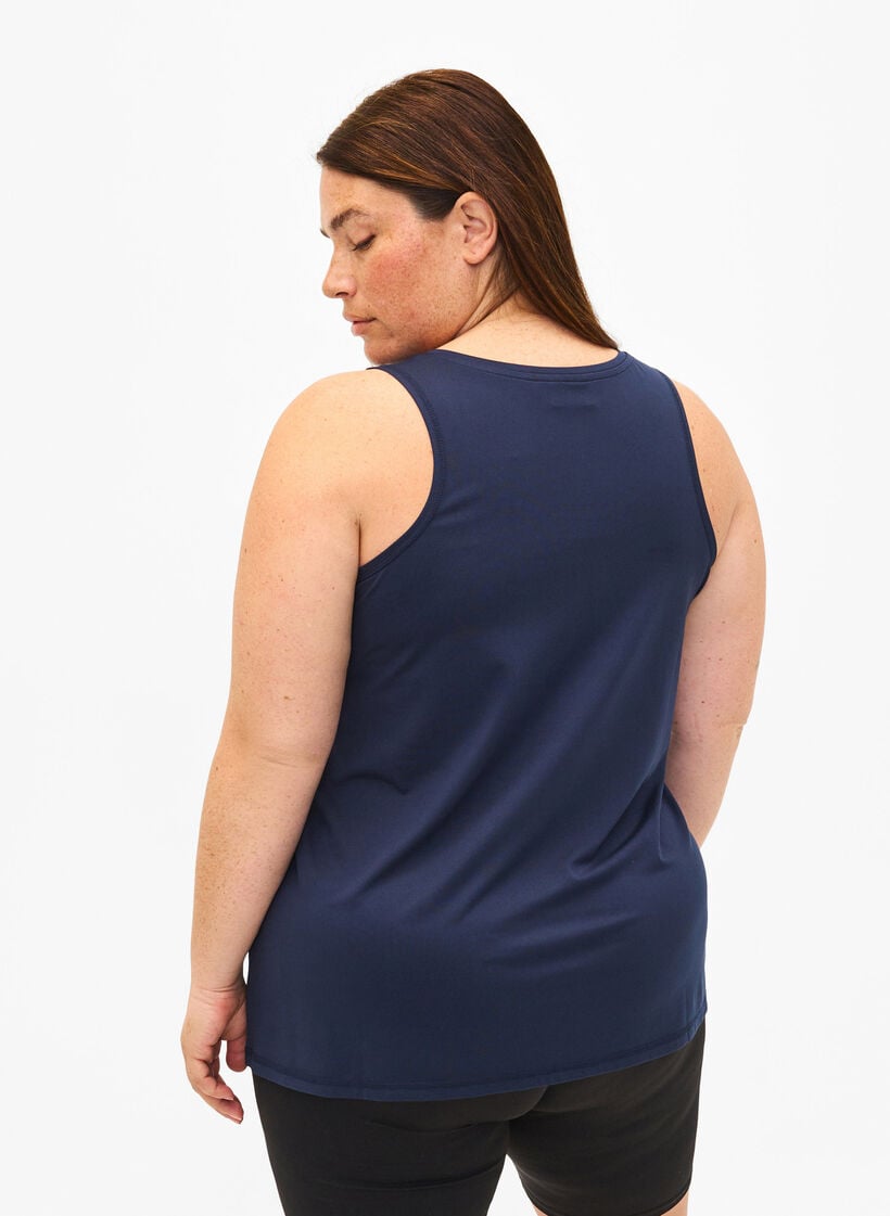 Trainingstop met ronde halslijn, Night Sky, Model image number 1