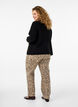 Straight-fit jeans met zebraprint, Bruin, Model image number 1