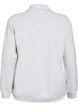 Sweatshirt met korte ritssluiting en hoge hals, Grijs, Packshot image number 1