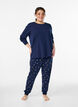 Pyjamatop met lange mouwen in zachte katoenen jersey, Blauw, Model image number 1