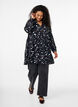 Tuniek met print en een ruchekraag, Black AOP Print, Model image number 2