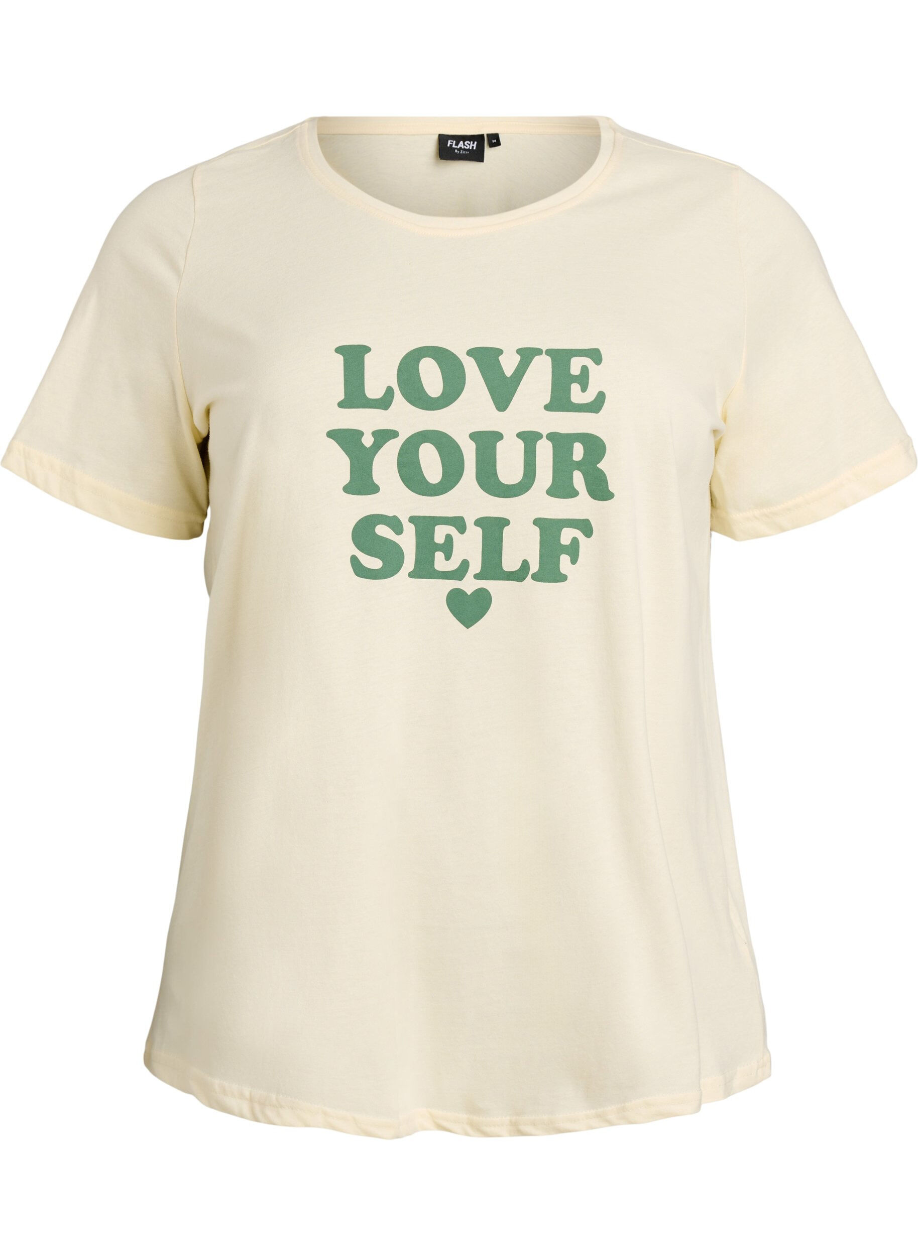 ZizziT-shirt met print, Geel, Packshot image number 0
