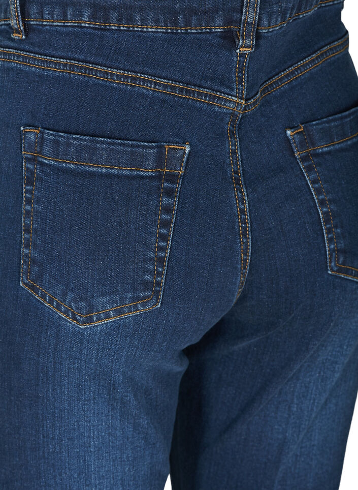 Ellen bootcut jeans met hoge taille, Blauw, Packshot image number 3