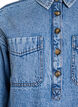 Denimshirt met halve sluiting en borstzakken, Blauw, Packshot image number 2