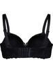 Voorgevormde kanten beha met beugel, Zwart, Packshot image number 1